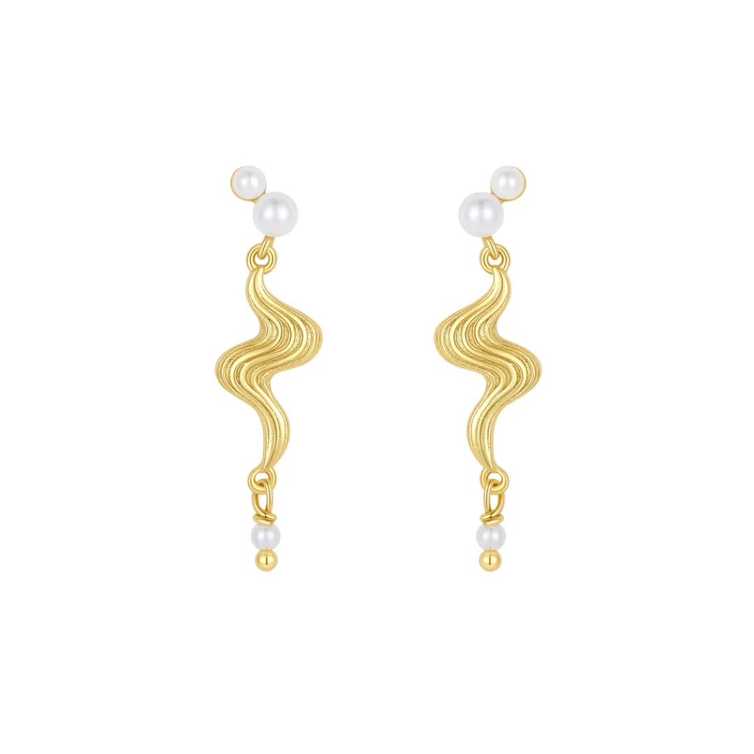 Nava Copenhagen Ørestikker | Øreringe>Reviera Earrings - Gold Plated