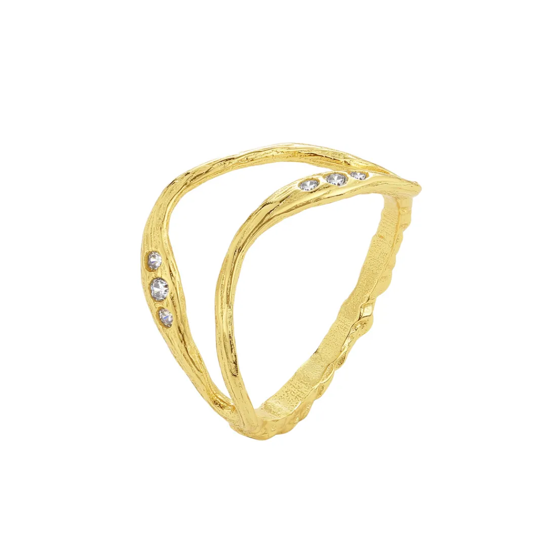 Nava Copenhagen Ringe>Sena Ring - Gold Plated