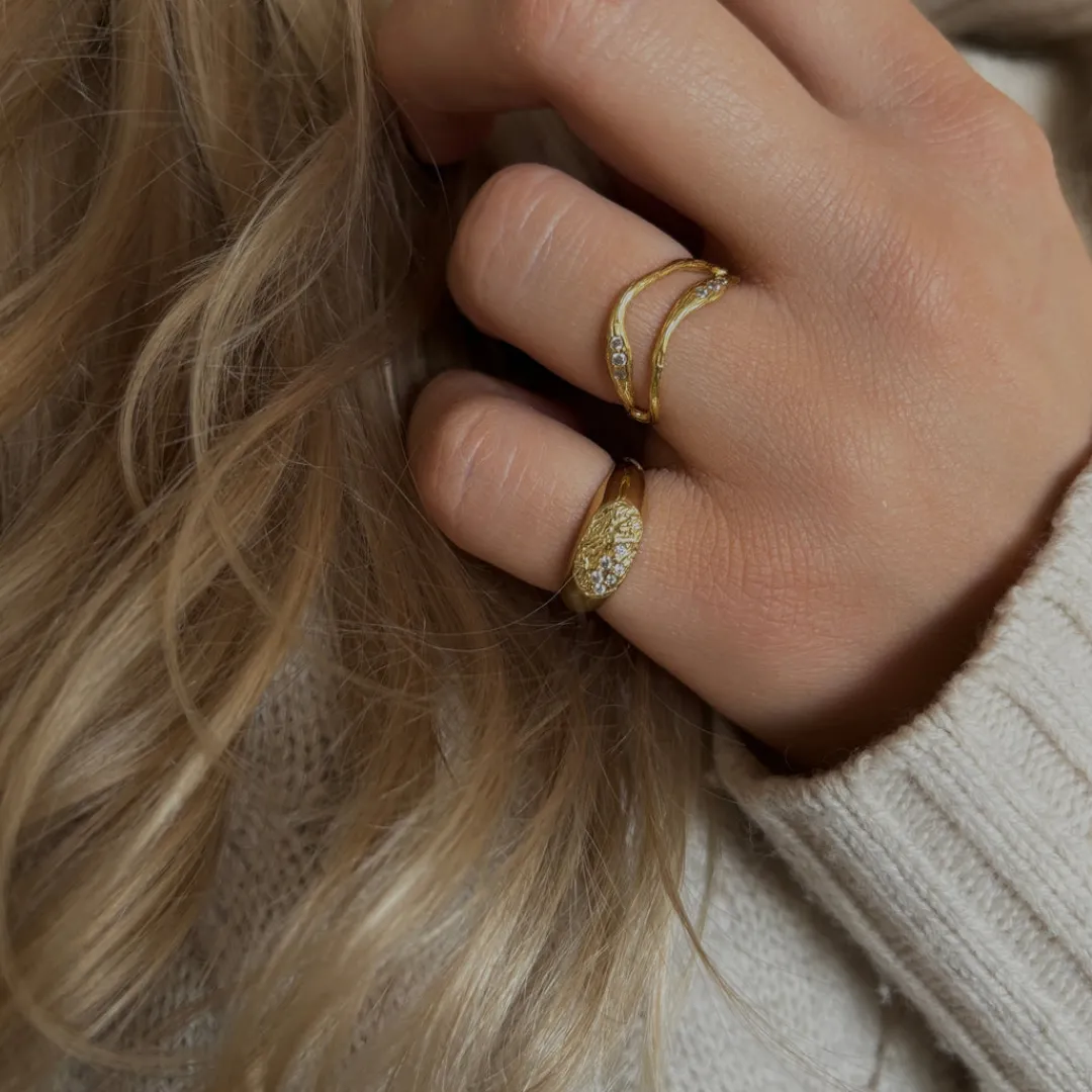 Nava Copenhagen Ringe>Sena Ring - Gold Plated