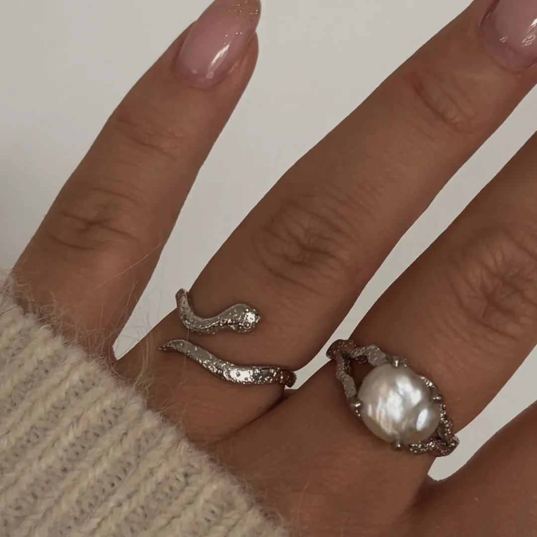 Nava Copenhagen Ringe>Taipan Ring - Silver