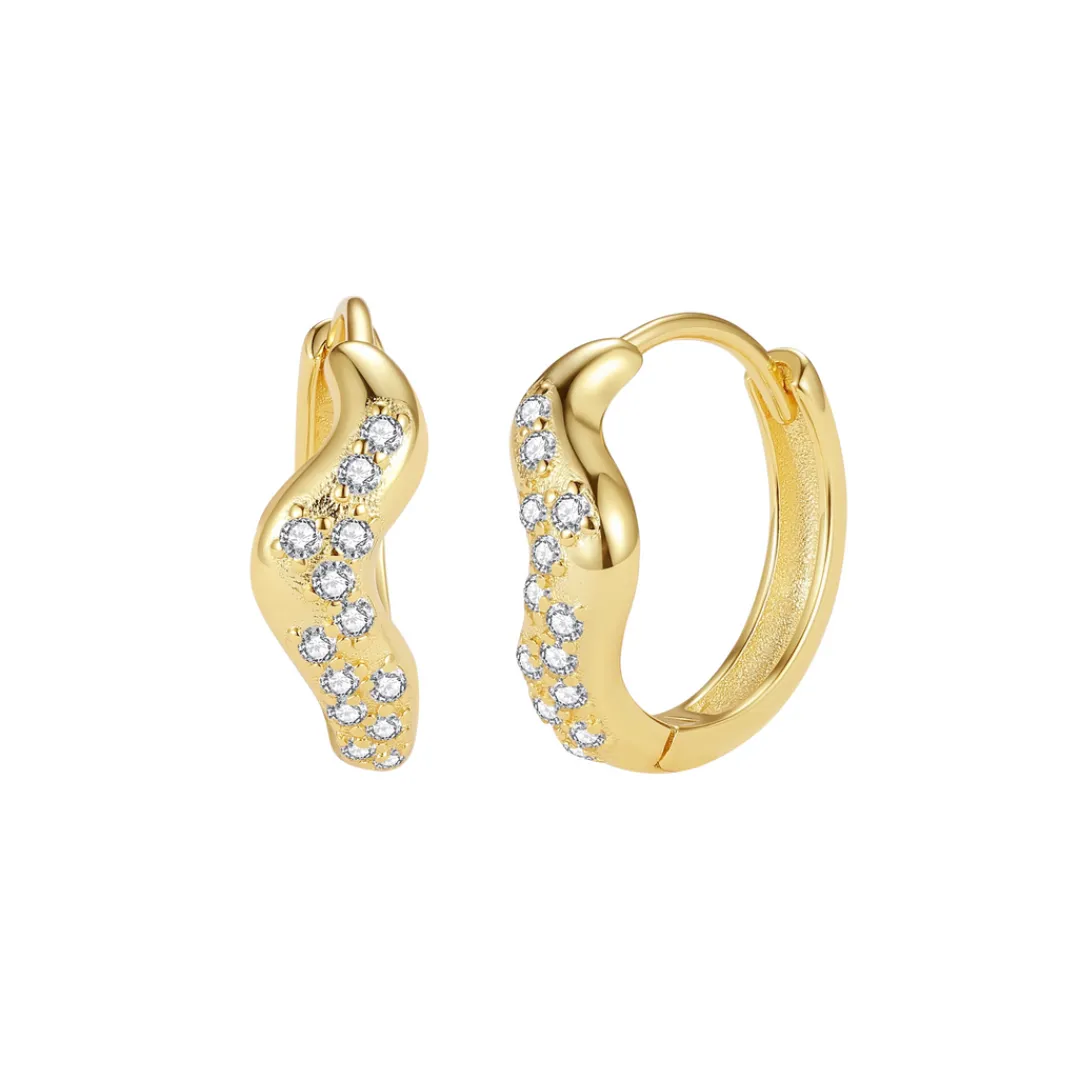 Nava Copenhagen Øreringe | Hoops>Vega Earrings - Gold plated