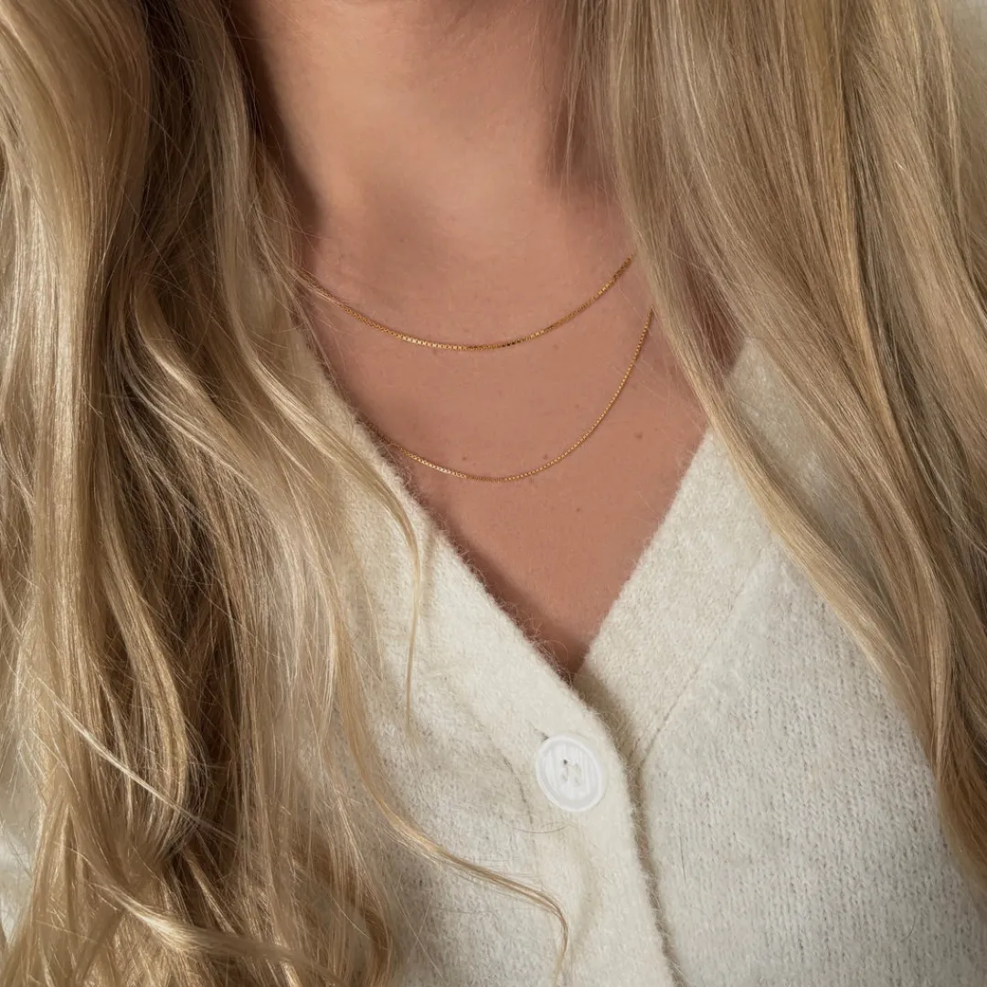 Nava Copenhagen Vedhæng | Halskæder>Venezia Chain 45-51cm - Gold Plated