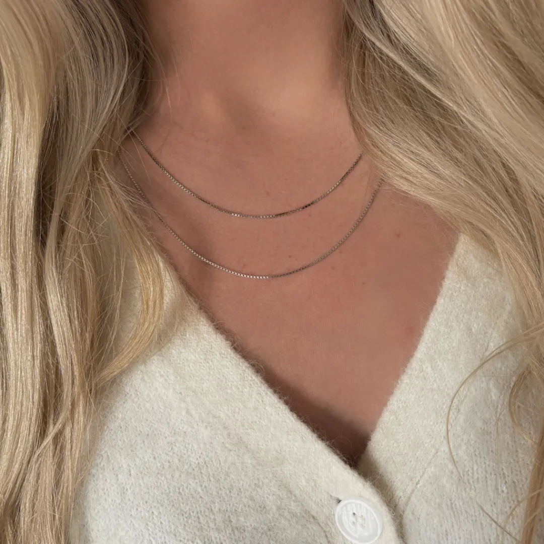 Nava Copenhagen Halskæder | Vedhæng>Venezia Chain 45-51cm - Silver