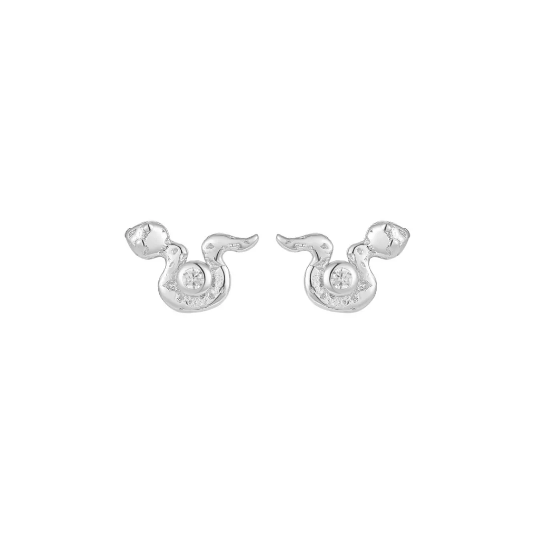 Nava Copenhagen Ørestikker | Øreringe>Viper Petite Studs - Silver