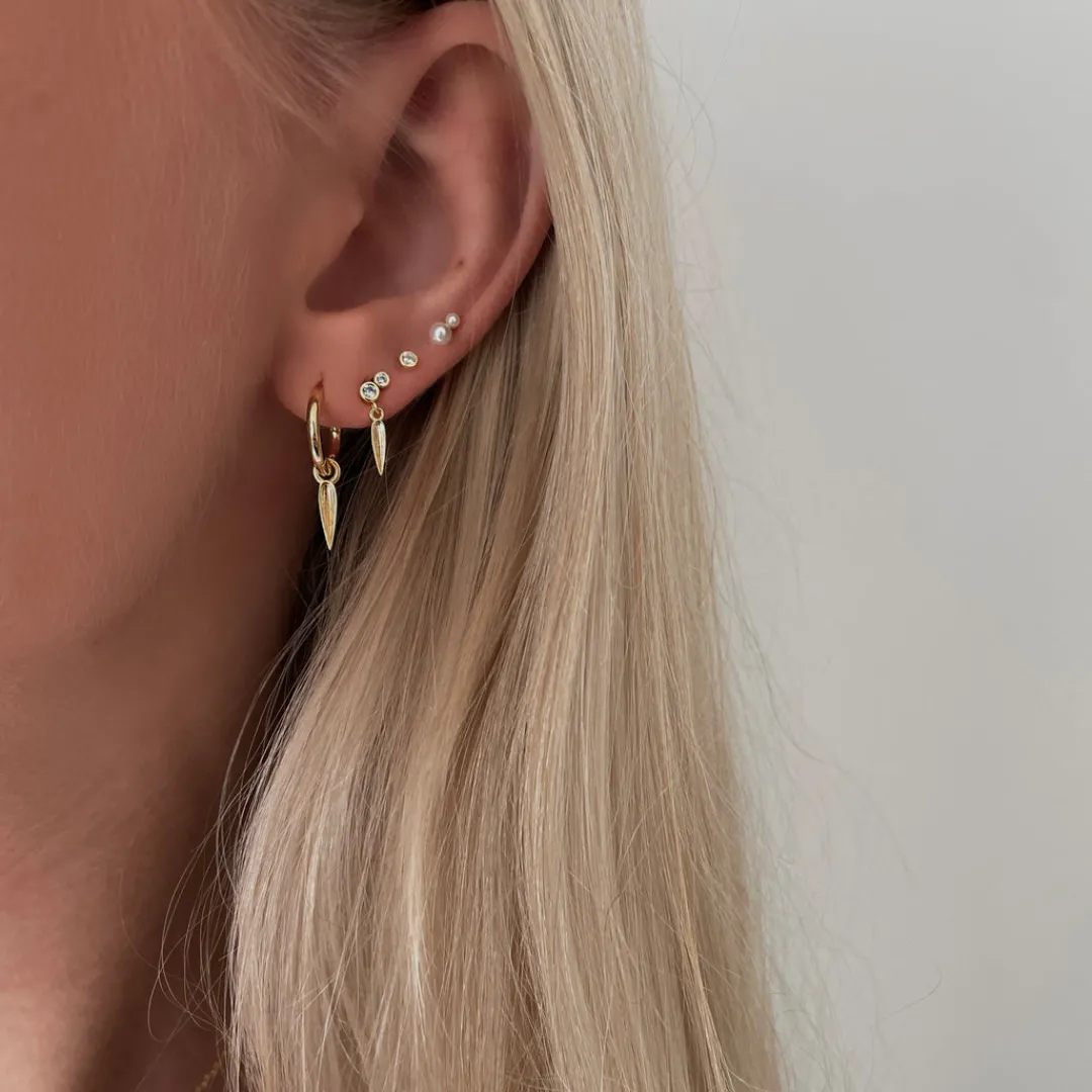 Nava Copenhagen Øreringe | Ørestikker>Yahui Earrings - Gold Plated