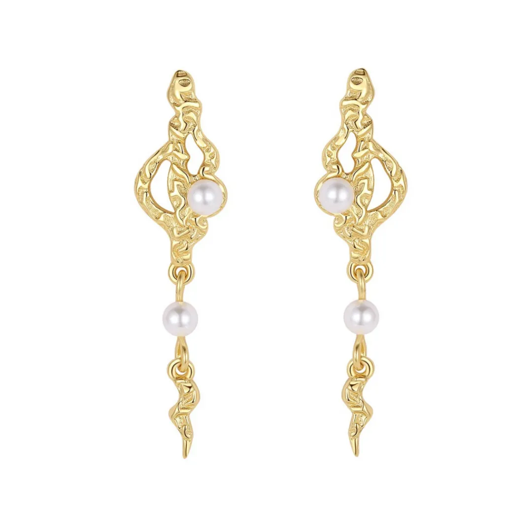 Nava Copenhagen Øreringe | Ørestikker>Zale Earrings - Gold Plated