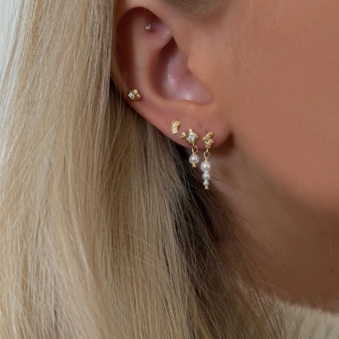 Nava Copenhagen Ørestikker | Øreringe>Zola Petite Studs - Gold Plated